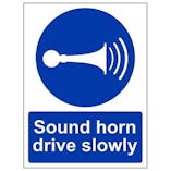 Eco-Friendly Sound Your Horn Drive Slowly