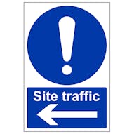 Site Traffic  Arrow Left - Portrait