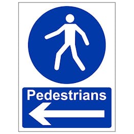 Eco-Friendly Pedestrians Arrow Left