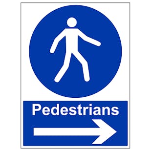 Pedestrians - Arrow Right