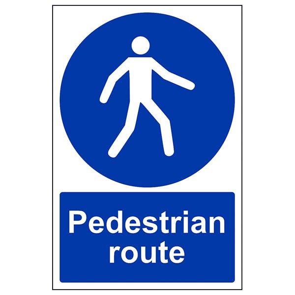 Pedestrian Route - Removable Vinyl