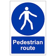 Pedestrian Route - Removable Vinyl