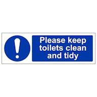 Please Keep These Toilets Clean And Tidy