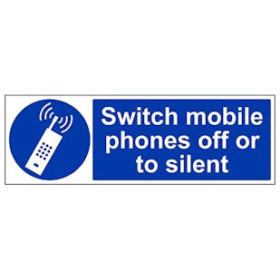 Switch Mobile Phone Off Or To Silent - Landscape