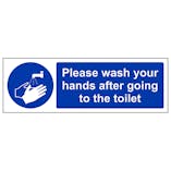 Please Wash Your Hands After - Landscape