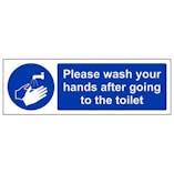 Eco-Friendly Please Wash Your Hands After - Landscape