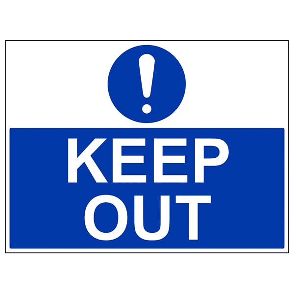 Keep Out - Large Landscape | Mandatory Signs | Safety Signs | Safety ...