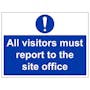 Visitors Report To Site Office  - Large Landscape