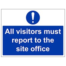 Visitors Report To Site Office - Large Landscape
