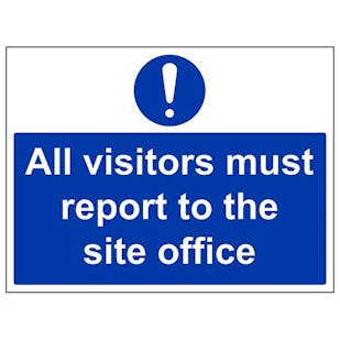 Eco-Friendly Visitors Report To Site Office - Large Landscape