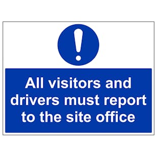 Visitors And Drivers Report To Site Office