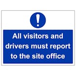 Eco-Friendly Visitors And Drivers Report To Site Office