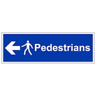 Pedestrians - Arrow Left - Landscape