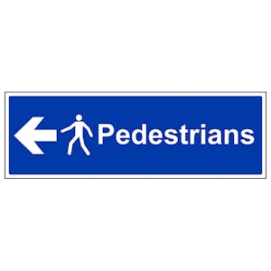 Pedestrians - Arrow Left - Landscape