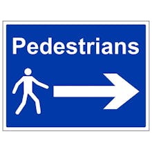 Pedestrians - Arrow Right - Large Landscape