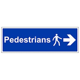 Pedestrians - Arrow Right - Landscape