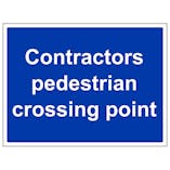 Contractors Pedestrian Crossing Point