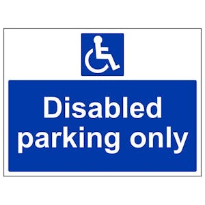 Eco-Friendly Disabled Parking Only