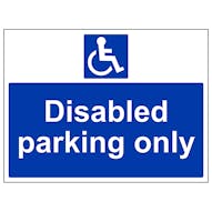 Disabled Parking Signs