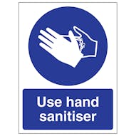 Use Hand Sanitiser - Portrait