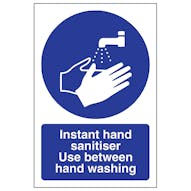 Instant Hand Sanitiser Use Between Washing