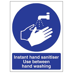 Instant Hand Sanitiser Use - Portrait