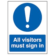 All Visitors Must Sign In