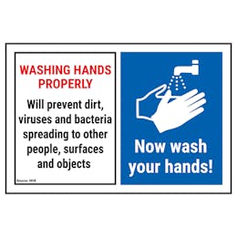 Washing Hands Properly Will Prevent...