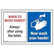 When To Wash Hands? Always After...