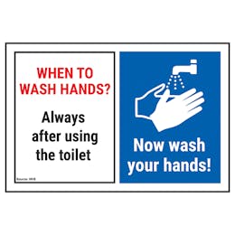 When To Wash Hands? Always After...Now Wash Your Hands!