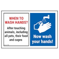When To Wash Hands? After Touching...