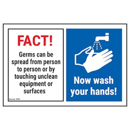 FACT! Germs Can Be Spread From...Now Wash Your Hands!