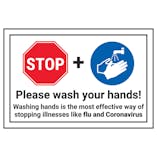 STOP/Please Wash Your Hands