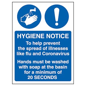 Hygiene Notice/Prevent Flu And Coronavirus