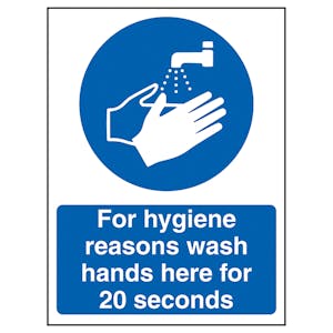 Wash Hands For 20 Seconds