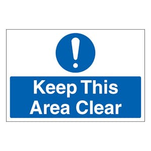 Keep This Area Clear - Large Landscape