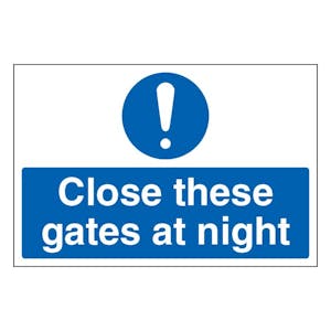 Close These Gates At Night - Large Landscape