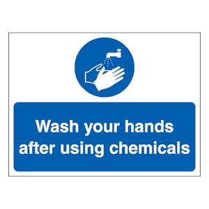 Wash Your Hands After Using Chemicals - Landscape