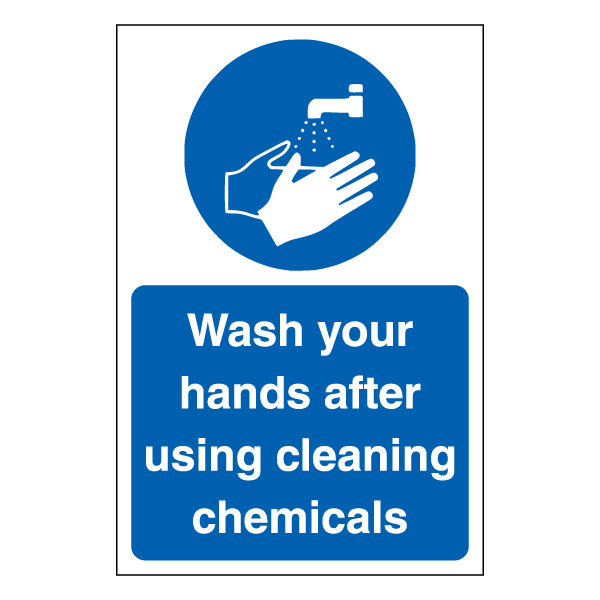 Wash Your Hands after Cleaning - Portrait | SafetySigns4Less