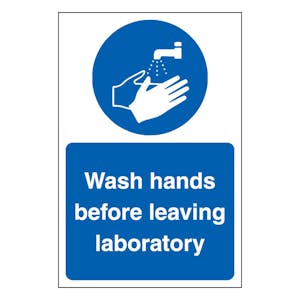 Wash Hands Before Leaving Laboratory