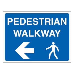 Pedestrian Walkway - Landscape - Arrow Left