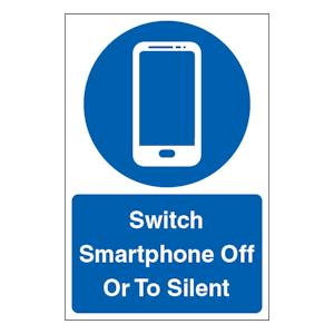 Switch Smartphone Off Or To Silent - Portrait