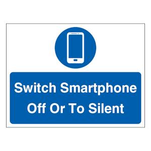 Switch Smartphone Off Or To Silent - Landscape