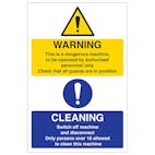 Warning Cleaning - Portrait