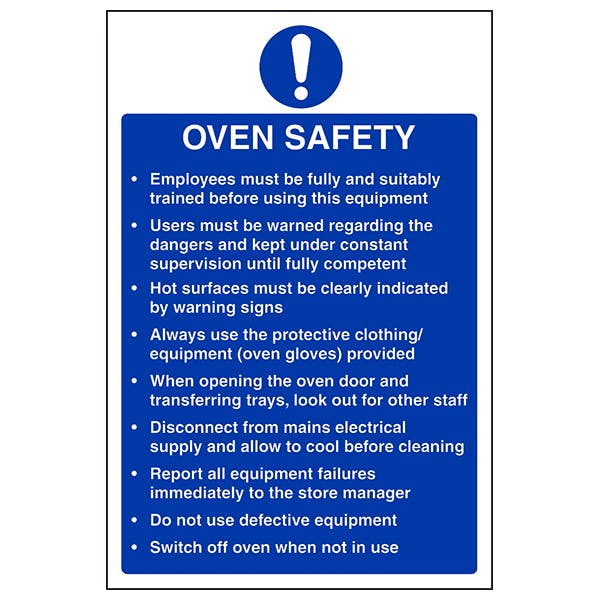 Oven Safety Poster