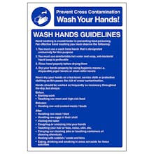 Wash Hands Guidelines - Portrait