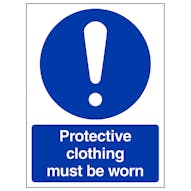 Protective Clothing Must Be Worn - Portrait