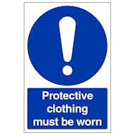 Protective Clothing Must Be Worn - Portrait