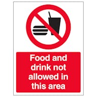 Food And Drink Not Allowed In This Area - Portrait