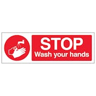 Stop Wash Your Hands - Landscape